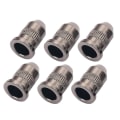 Miniatyrbilde 2 av 2: 6 stk Bassgitarstrenger String Through Ferrules Gitarstreng Gjennom Kropp Ferrule String Through BulletBlackM