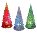 Miniatyrbillede 2 af 4: Novelty Klar LED Blinkende Juletræ Bordlampe Dekoration (transparent 3 stk)