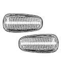 Miniatyrbilde 1 av 5: 2 stk Bilsidemarkørlys LED Blinklys Indikatorlampe For Opel Zafira A 99-05 G 98-09 Hvit