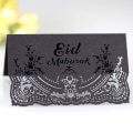 Miniatyrbillede 4 af 5: Reflekterende guld 100 stk. Mubarak Party Hule Måltidskort Lykkelige Invitationskort Borddekoration Reflekterende guld