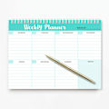 Miniatyrbillede 3 af 5: Ugentlig To-Do Liste Notesblok, Spiral Udateret Ugentlig Planlægger & Månedlig Kalender Planlægningsnotesblok med Tjekliste