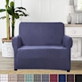 Miniatyrbild 3 av 5: Stretch Soffaöverdrag Möbelskydd Settee Klädsel Mjuk Med Elastisk Bottencheckar Fleece Universal Enfärgad Soffaöverdrag Mörkgrå 90x140cm Dark gray 90x140cm