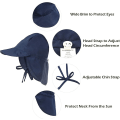 Miniatyrbilde 3 av 3: Solhatt for småbarn UPF 50+ Solhatt for smågutter Solbeskyttelse Solhatter for smågutter Sommerstrandhatt Gutt Jente Grå 9 18 Måneder D Grey 9 18 Months