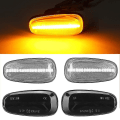 Miniatyrbilde 3 av 5: 2 stk Bilsidemarkørlys LED Blinklys Indikatorlampe For Opel Zafira A 99-05 G 98-09 Hvit