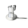 Miniatyrbillede 1 af 5: 20cm Rustfrit Stål Kaffe Mælk Køkkenudstyr Ring Induktion Adapter Plade Varme Diffusor til Glas/Keramik/Rustfrit Stål Køkkenudstyr