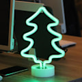 Miniatyrbillede 4 af 5: Batteridrevet Neonlys i Juletræform til Bord