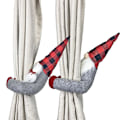 Miniatyrbillede 2 af 5: Håndlavet Jul Svensk Tomte Gardin Spænde Tie Holder Dekoration Hjem Soveværelse OrnamentA