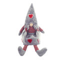 Miniatyrbillede 2 af 5: Glædelig Jul Langbenede Svensk Julemand Nisse Plys Dukke Ornament Håndlavet