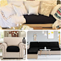 Miniatyrbild 3 av 5: Soffa Sittdyna Kuddöverdrag Stretch Medium Och Stor Storlek 1 2 3 Sitsplatser, Soffaöverdrag Skyddande Överdrag För Universal Hörn Soffa Och Möbel Sittdyna