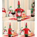 Miniatyrbild 3 av 5: 3-pack Julvinflaskaöverdrag, Fula Julkläder Vin Flaska Överdrag För Julfest Dekorationer