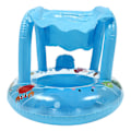 Miniatyrbild 1 av 3: Baby Float Uppblåsbar Pool Float Uppblåsbar Simring Simringar Blå 62x56cm