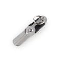 Mini scissors in stainless steel with keyring