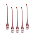 Miniatyrbilde 3 av 3: 5 stk Tre Hule Skjæring Honning Rør Skedder Japansk Stil Honningkake Design Egg Separator Mixi