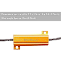 Miniatyrbillede 4 af 5: 4 stk. 50W 6ohm LED Belastningsmodstande LED Blinklysmodstand Blinkadapter Flash Fix Fejl til LED Blinklys LED Nummerpladelys DRL
