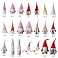 Pikkukuva 3 / 5: Joulutomu Ornamentti Käsintehty Ruotsalainen Tomte Nuken LED-Valoilla Nenässä Skandinaavinen Tonttu Ornamentti Punainen