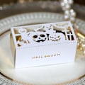 Pikkukuva 5 / 5: 100 kpl Halloween-leikkaussuklaakonvehtilaatikko Kurpitsa Haamu Risti Juhlat Koriste Heijastava hopea