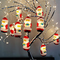 Miniatyrbillede 1 af 5: Julelys, LED Julelys, Julepynt IP44 Vandafvisende Lys, Julemand LED Lysstreng Til Hjem Indendørs Have Balkon
