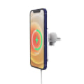 Miniatyrbillede 5 af 5: Magnetisk Trådløs Biloplader Til Iphone 13/12 - 360 Justerbar Automatisk Justering Luftventil Magnetisk Telefon Bilholder Oplader Kompatibel Med Magsafe