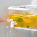 Miniatyrbillede 2 af 5: 3L Stor Kapacitet Plastik Drikkedispenser, Drikkedispenser Med Hane Is Limonade Juice Beholder