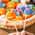 Miniatyrbillede 4 af 5: Halloween Pudding Is-Terning Kage Chokolade Silikonform