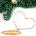 Miniatyrbilde 3 av 5: Kuhudfargede Wire Floral Bind Rustic Style Craft Wire Flower Crown Wrapped Rope, Kunstig Blomsterlaging, Bryllupsdekorasjon