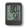 Miniatyrbilde 2 av 4: Mini Digital Termometer Hygrometer Temperaturmåler med 5s Rask Respons for Hjemmemiljø Temperatur og Fuktighet (Svart)