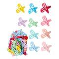 Miniatyrbilde 3 av 3: 50 stk Barne hårklipp Metall Snap Hårklipp Godteri Farge Barrettes Jenter Hårnåler Assortert Farge 3x1cm