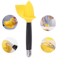 Miniatyrbillede 5 af 5: Håndpressere, Citronpresser 4 i 1 Professionel Håndcitronpresser Rustfrit Stål Citron Lime Appelsin Manuel Frugtpresser