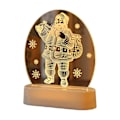 Miniatyrbild 4 av 5: Julgran 3D-lampor julklapp bordslampa tomte prydnad jul semester julgran