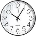 Wall Clock 30 cm Silent Noiseless Quartz Decorative Clocks with Stereoscopic Dial Ultra-quiet Movement Quartz