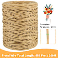 Miniatyrbillede 2 af 5: Kuhudefarvet snoet papirgarn til håndværk Raffia Twine Vævning - 2mm * 656 fod Raffia Papir Raffia Snor til gaveindpakning