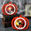 Pikkukuva 3 / 5: Retro-lyhty LED-kurpitsalyhty Halloween-tunnelmajuhlan koristeetC