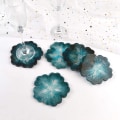 Miniatyrbillede 5 af 5: Silikonharpiksforme, 1 stk Stor Harpiksbakkeform og 5 stk Former til Harpiksstøbning, Blomstformet Epoxyharpiksstøbningsforme - 6 stk
