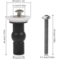 Miniatyrbild 2 av 5: 4 stycken Toalettlocksskruvar, Universal WC-fästen, Toppmuttrar, Badrum, Toalettlockersbyte, Fästen