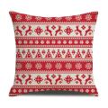 Miniatyrbilde 4 av 5: Juleputetrekk i nordisk stil, lin, for sofa, 450 mm x 450 mm