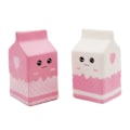 Miniatyrbilde 1 av 5: Squishies Melkekartong Sakte Stigende Duftende Squishies Charms Dekompresjonsleke 2 stk Squishies Smore Sakte Stigende Leke