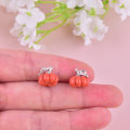 Miniatyrbillede 3 af 5: 12 stk Halloween Græskar Charms 3D Orange Græskar Charms Emalleret Metal Vedhæng Halloween Charms til Øreringe Armbånd Ne