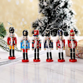 Miniatyrbillede 3 af 5: Nøddeknækker Julepynt Træ Nøddeknækker Soldater Sæt Jule Nøddeknækker Pynt Til Juletræet