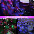 Miniatyrbilde 5 av 5: USB Mini Diskokule Partylys, Lydaktiverte DJ Scene Strobe Lys, Bærbare LED Bil Atmosfærelys for Jul