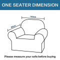 Miniatyrbild 5 av 5: Stretch Soffaöverdrag Möbelskydd Settee Klädsel Mjuk Med Elastisk Bottencheckar Fleece Universal Enfärgad Soffaöverdrag Ljusgrå 90x140cm Light grey 90x140cm