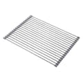 Roll-up dish drying rack, 100% BPA-free foldable sink drainer perfect for fruit, vegetables, plates, silicone coated