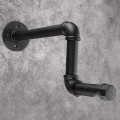 Miniatyrbillede 4 af 5: Industriel Rustik Jern Væghængt Tøjstativ, Tøjstativ, Opbevaring, Visning, Håndklædeholder til Butik, Stue, Garderobe, Frakke Type Z