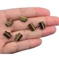 Miniatyrbilde 4 av 5: 200 stk. Antikk bronsefarge snor smykkesett for armbånd/halskjede/drømmefanger/perling og DIY-håndverk (20 mm)