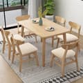 Miniatyrbilde 3 av 5: Sett med 4 elastiske jacquard-stoltrekk, avtagbare og vaskbare