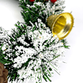 Miniatyrbillede 4 af 5: Kunstig Vinterdørkrans Dekoration Udendørs Juletræ Girland til Ferie Nytår Indendørs Væghængt Vindue Pejs