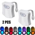 Miniatyrbild 2 av 2: Motion Sensor LED Toilet Night Light 8 Colors