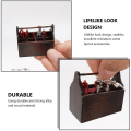 Miniatyrbild 3 av 4: 2 Set Mini Hus Scen Matchande Modell Familj Verktygslåda Suit Modell (Ljusbrun)Brun4.7x4.2cm Brown 4.7x4.2cm