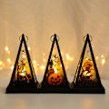 Miniatyrbillede 5 af 5: Græskar Halloween LED Lys Tote Taske Natlys Græskar Hexe Kranium LED Lys Ornament Græskar
