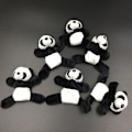 Pikkukuva 1 / 5: 6 kpl Panda Jääkaappimagneetteja Söpö Pehmo Panda Jääkaappimagneetti Valkotaulumagneetit