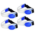 Miniatyrbillede 1 af 5: 4 stk. Blå Luminescerende LED Ride Silikon BH Natløb Flash Natkørsel Fluorescerende Rør Sele